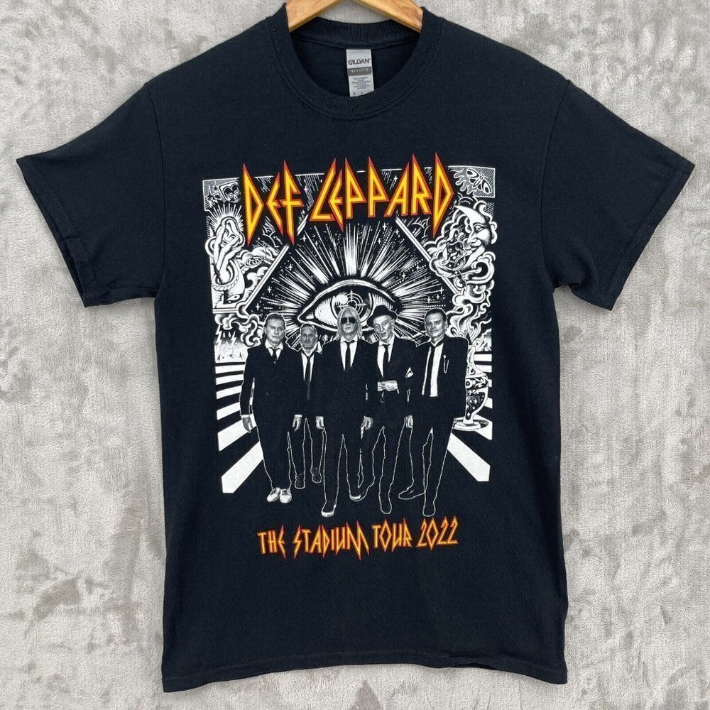 Def Leppard The Stadium 2022 Double Sided Concert Tour Shirt Adult S Rock